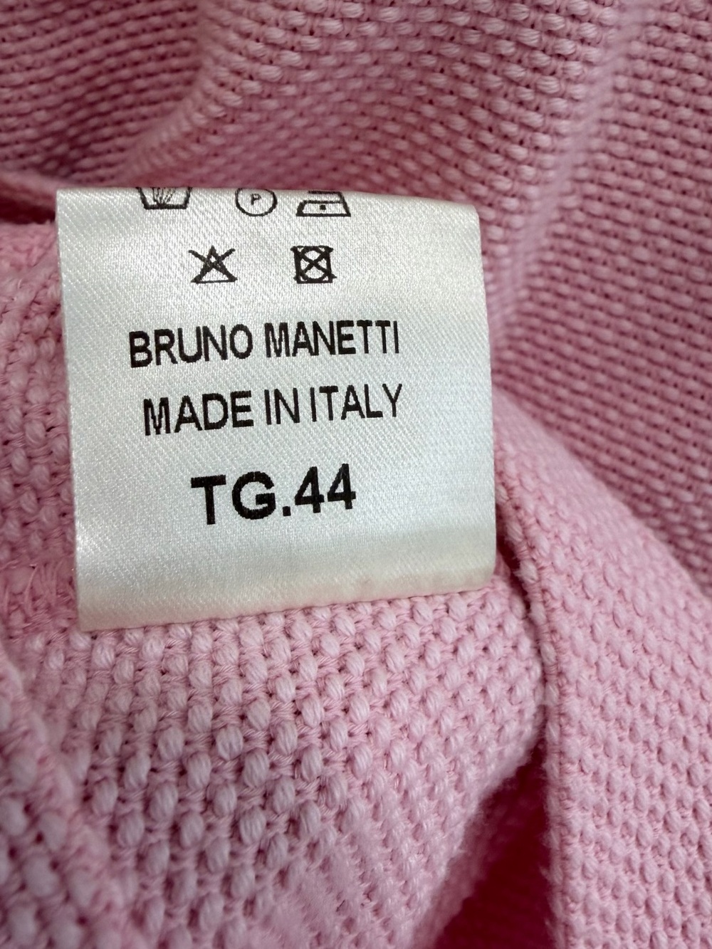 Bruno Manetti Four-Pocket Textured Jacket Pink Cotton Preppy Classic Large/ 44 - Picture 6 of 6